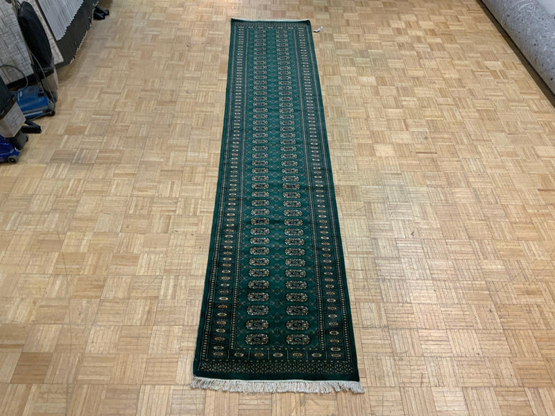 VINTAGE 2ft. x 12ft. GEOMETRIC BOKARA - David Tiftickjian & Sons