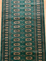 VINTAGE 2ft. x 12ft. GEOMETRIC BOKARA - David Tiftickjian & Sons