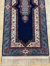 VINTAGE 2ft. x 12ft. TRADITIONAL KERMAN - David Tiftickjian & Sons