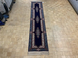 VINTAGE 2ft. x 12ft. TRADITIONAL KERMAN - David Tiftickjian & Sons