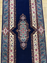 VINTAGE 2ft. x 12ft. TRADITIONAL KERMAN - David Tiftickjian & Sons
