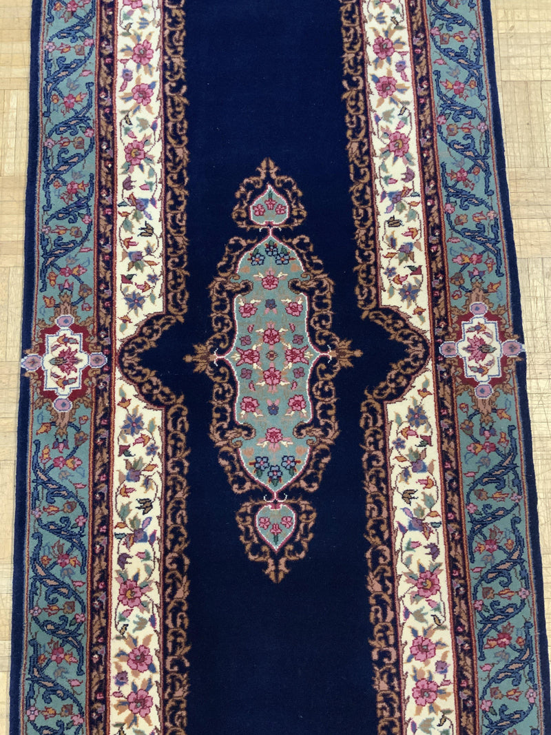 VINTAGE 2ft. x 12ft. TRADITIONAL KERMAN - David Tiftickjian & Sons