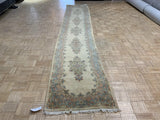 VINTAGE 2ft. x 13ft. FLORAL KERMAN - David Tiftickjian & Sons