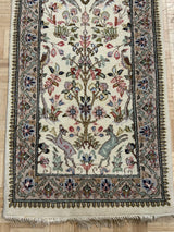 VINTAGE 2ft. x 18ft. PICTORAL TABRIZ - David Tiftickjian & Sons