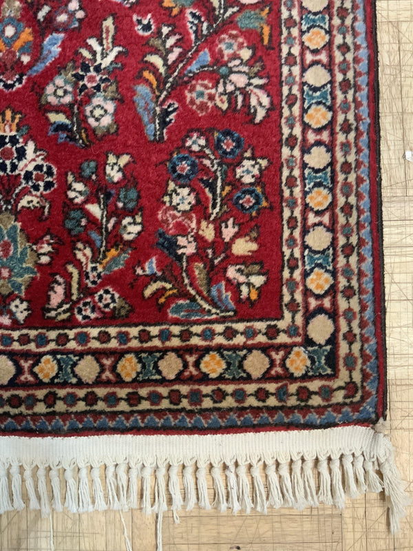 VINTAGE 2ft. x 4ft. TRADITIONAL SAROUK - David Tiftickjian & Sons