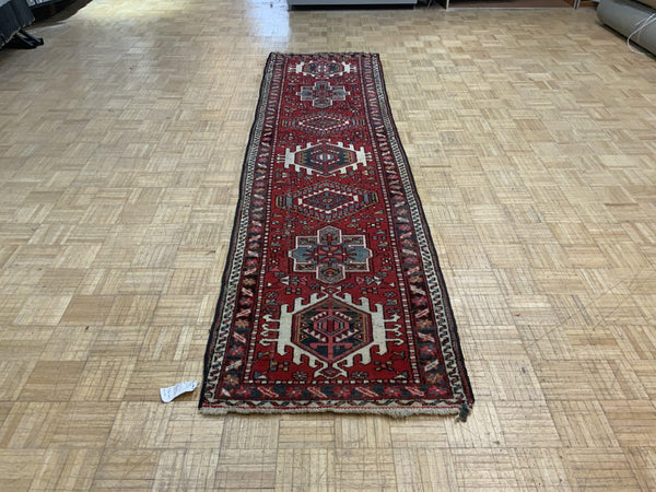 VINTAGE 3ft. x 10ft. TRANSITIONAL KARAJA - David Tiftickjian & Sons