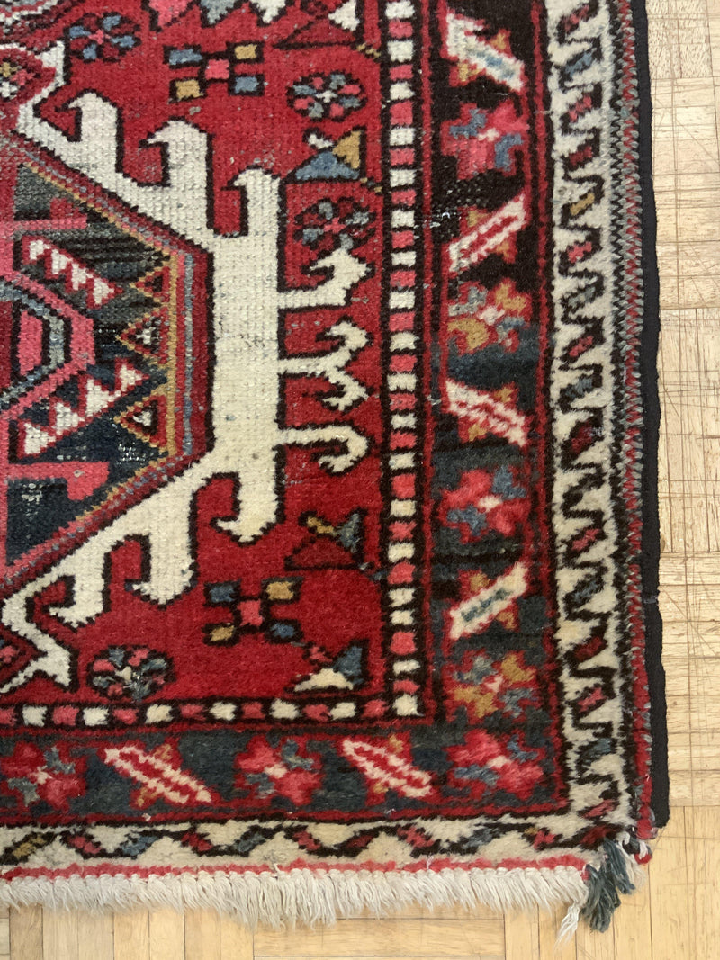 VINTAGE 3ft. x 10ft. TRANSITIONAL KARAJA - David Tiftickjian & Sons
