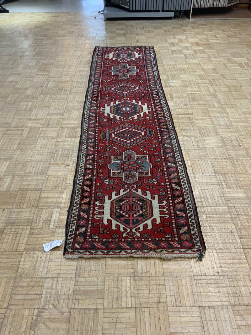 VINTAGE 3ft. x 10ft. TRANSITIONAL KARAJA - David Tiftickjian & Sons