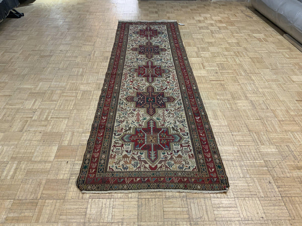 VINTAGE 3ft. x 10ft. TRANSITIONAL SOUMAK - David Tiftickjian & Sons