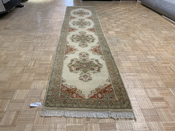 VINTAGE 3ft. x 12ft. TRADITIONAL TABRIZ - David Tiftickjian & Sons