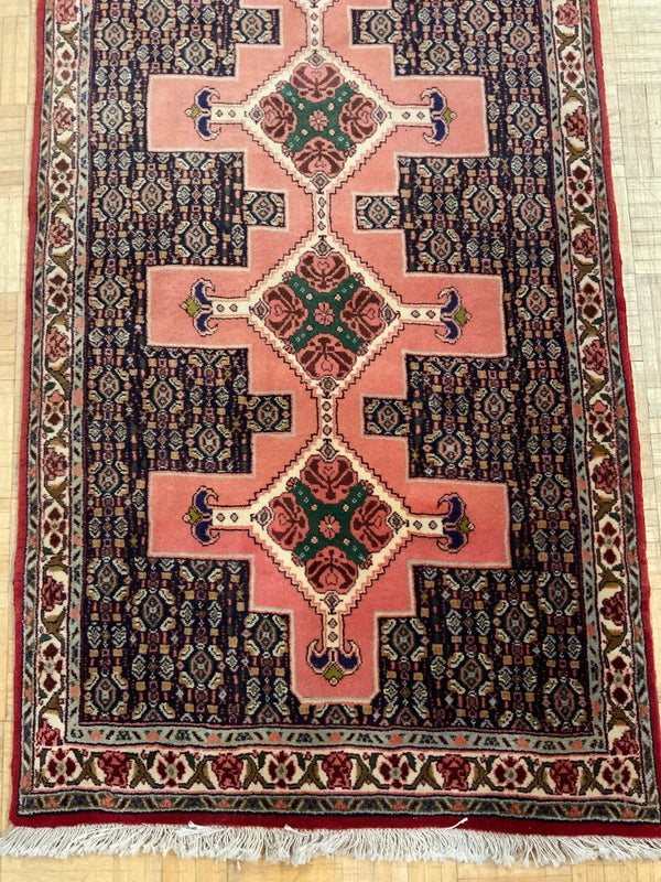 VINTAGE 3ft. x 12ft. TRANSITIONAL SENNEH - David Tiftickjian & Sons