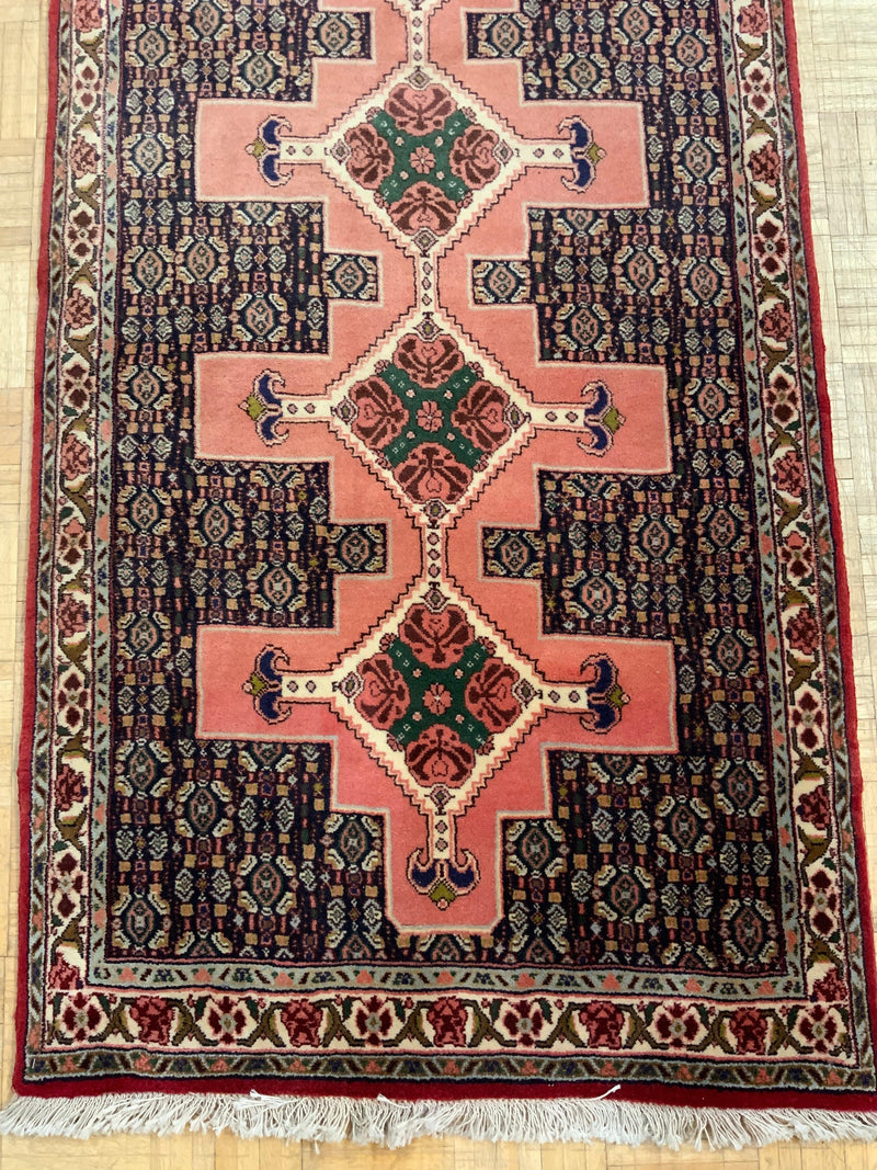 VINTAGE 3ft. x 12ft. TRANSITIONAL SENNEH - David Tiftickjian & Sons