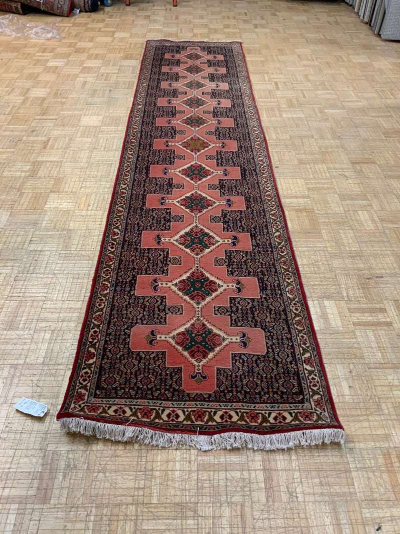 VINTAGE 3ft. x 12ft. TRANSITIONAL SENNEH - David Tiftickjian & Sons