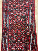 VINTAGE 3ft. x 13ft. TRADITIONAL HAMADAN - David Tiftickjian & Sons