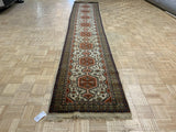 VINTAGE 3ft. x 14ft. TRANSITIONAL TABRIZ - David Tiftickjian & Sons