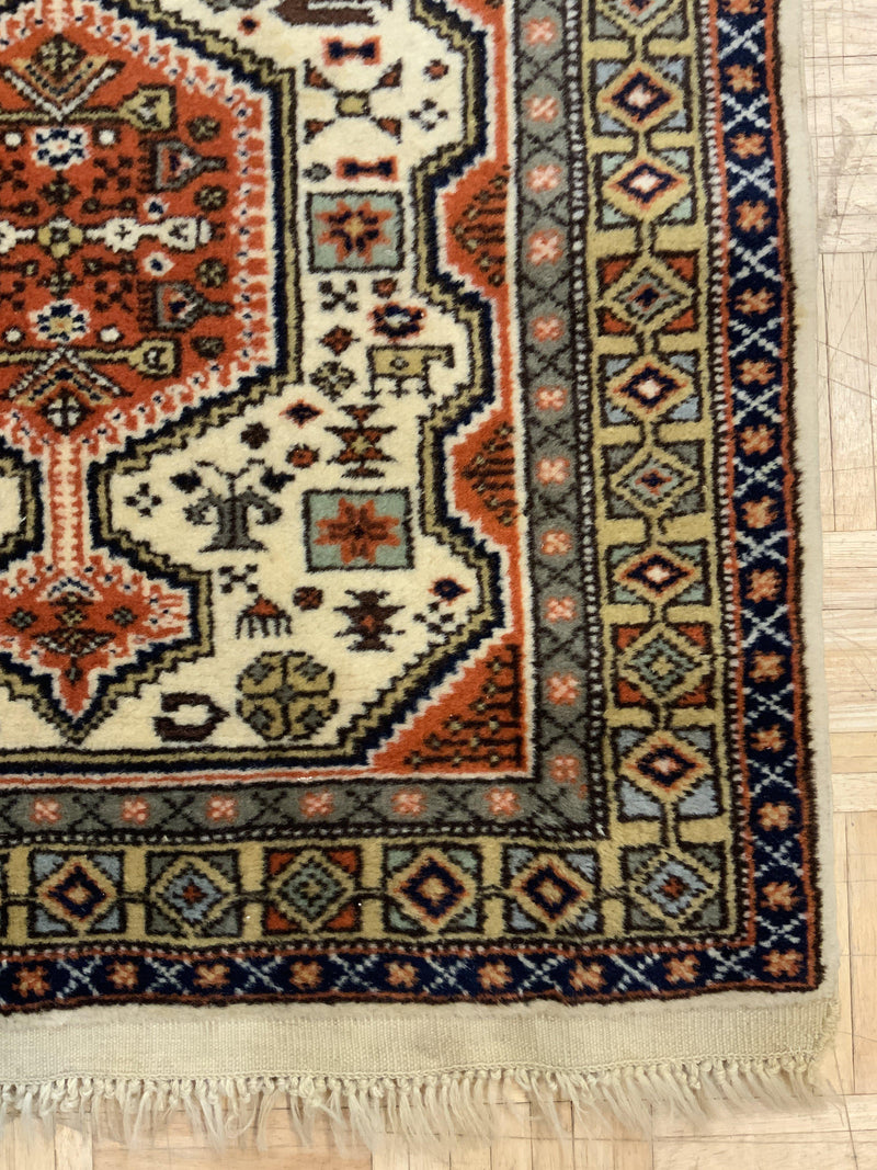 VINTAGE 3ft. x 14ft. TRANSITIONAL TABRIZ - David Tiftickjian & Sons