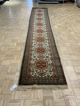 VINTAGE 3ft. x 14ft. TRANSITIONAL TABRIZ - David Tiftickjian & Sons