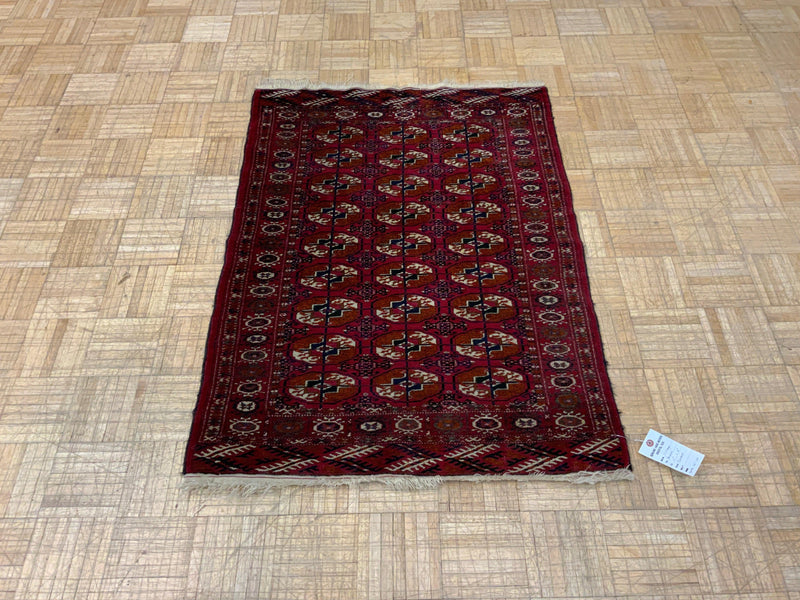 VINTAGE 3ft. x 4ft. GEOMETRIC BOKARA - David Tiftickjian & Sons
