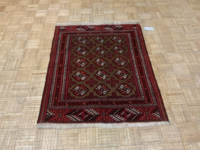 VINTAGE 3ft. x 4ft. GEOMETRIC BOKARA - David Tiftickjian & Sons