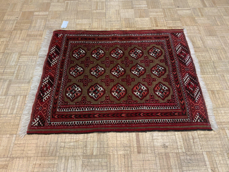 VINTAGE 3ft. x 4ft. GEOMETRIC BOKARA - David Tiftickjian & Sons