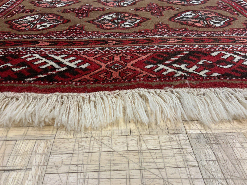 VINTAGE 3ft. x 4ft. GEOMETRIC BOKARA - David Tiftickjian & Sons
