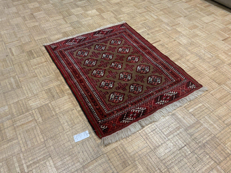 VINTAGE 3ft. x 4ft. GEOMETRIC BOKARA - David Tiftickjian & Sons