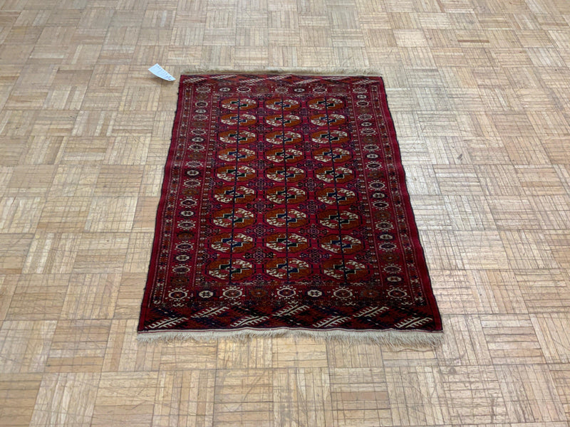 VINTAGE 3ft. x 4ft. GEOMETRIC BOKARA - David Tiftickjian & Sons