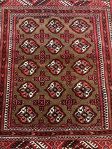 VINTAGE 3ft. x 4ft. GEOMETRIC BOKARA - David Tiftickjian & Sons