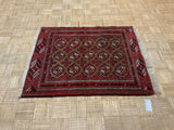 VINTAGE 3ft. x 4ft. GEOMETRIC BOKARA - David Tiftickjian & Sons