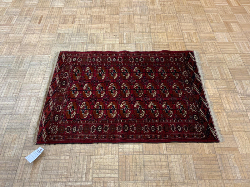 VINTAGE 3ft. x 4ft. GEOMETRIC BOKARA - David Tiftickjian & Sons