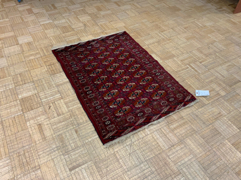 VINTAGE 3ft. x 4ft. GEOMETRIC BOKARA - David Tiftickjian & Sons