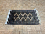 VINTAGE 3ft. x 4ft. GEOMETRIC KAZAK - David Tiftickjian & Sons