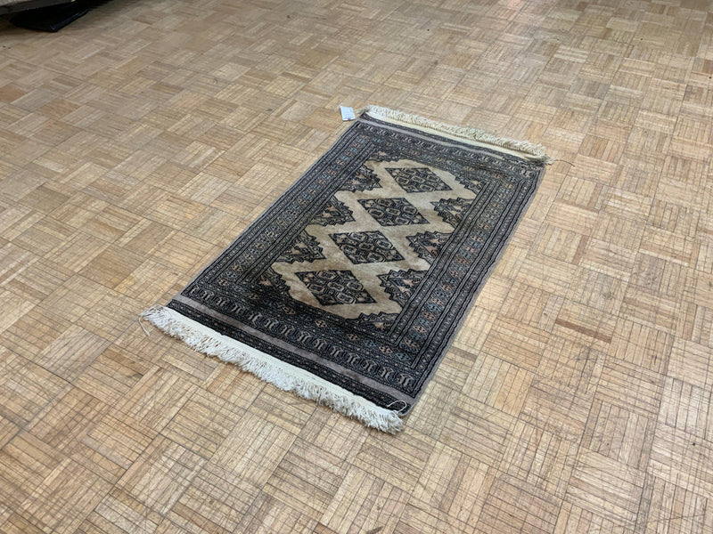 VINTAGE 3ft. x 4ft. GEOMETRIC KAZAK - David Tiftickjian & Sons