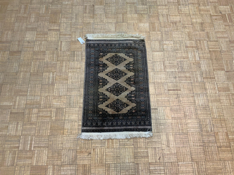 VINTAGE 3ft. x 4ft. GEOMETRIC KAZAK - David Tiftickjian & Sons