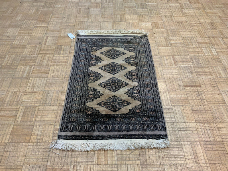 VINTAGE 3ft. x 4ft. GEOMETRIC KAZAK - David Tiftickjian & Sons