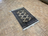 VINTAGE 3ft. x 4ft. GEOMETRIC KAZAK - David Tiftickjian & Sons