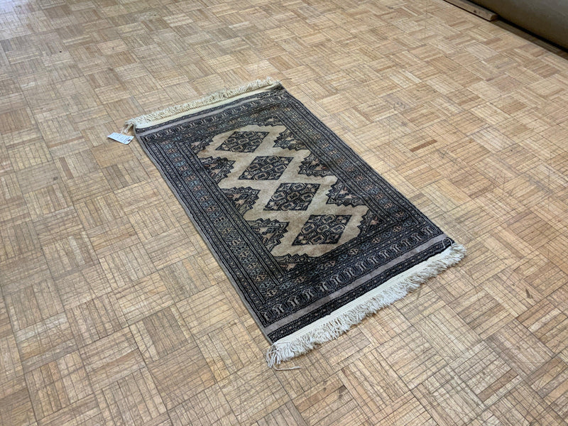 VINTAGE 3ft. x 4ft. GEOMETRIC KAZAK - David Tiftickjian & Sons