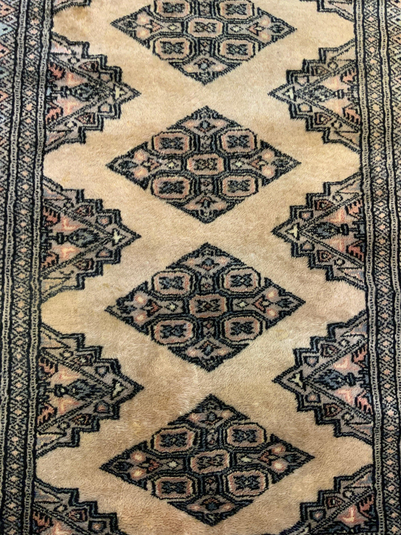 VINTAGE 3ft. x 4ft. GEOMETRIC KAZAK - David Tiftickjian & Sons