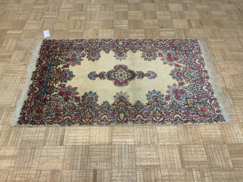 VINTAGE 3ft. x 5ft. FLORAL KERMAN - David Tiftickjian & Sons