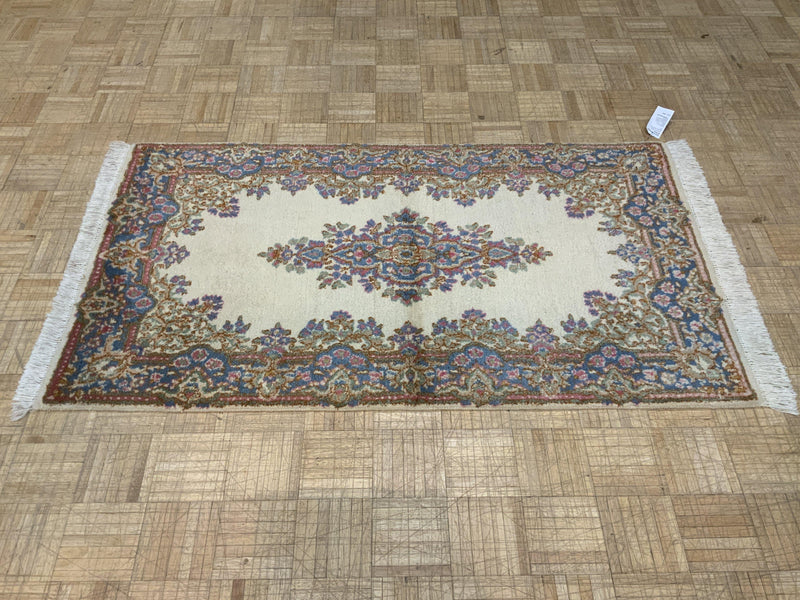 VINTAGE 3ft. x 5ft. FLORAL KERMAN - David Tiftickjian & Sons