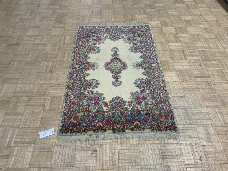 VINTAGE 3ft. x 5ft. FLORAL KERMAN - David Tiftickjian & Sons