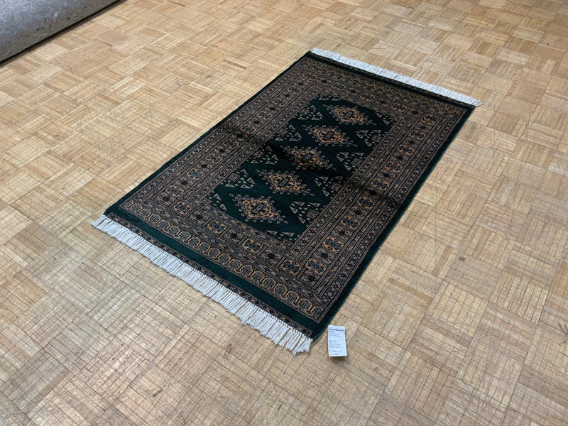 VINTAGE 3ft. x 5ft. GEOMETRIC BOKARA - David Tiftickjian & Sons
