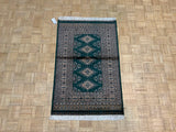 VINTAGE 3ft. x 5ft. GEOMETRIC BOKARA - David Tiftickjian & Sons