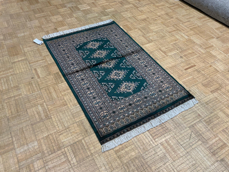 VINTAGE 3ft. x 5ft. GEOMETRIC BOKARA - David Tiftickjian & Sons