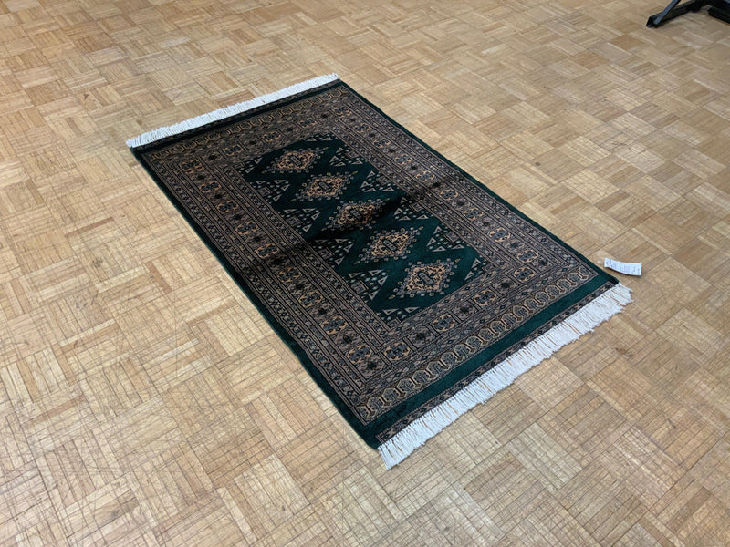 VINTAGE 3ft. x 5ft. GEOMETRIC BOKARA - David Tiftickjian & Sons