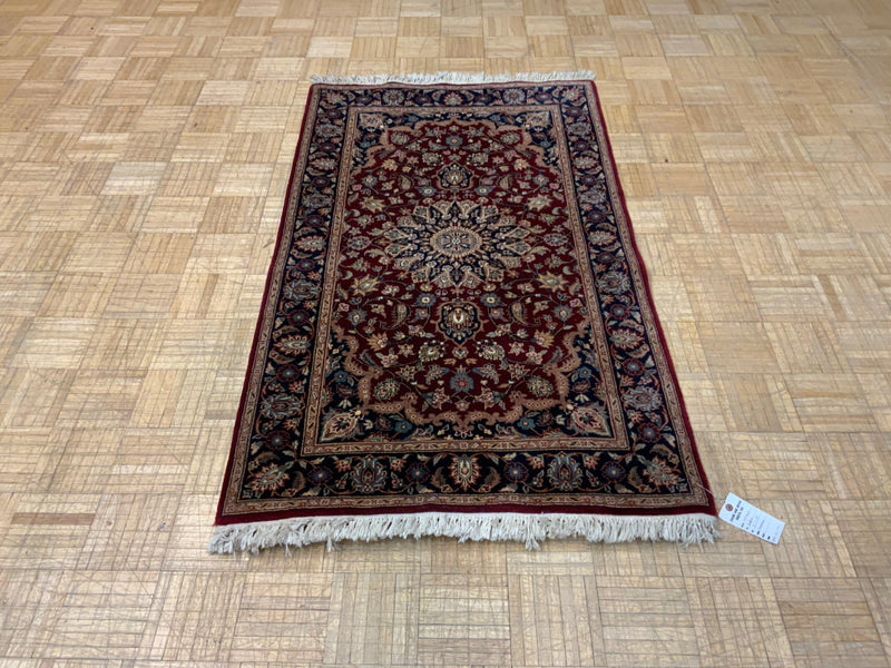 VINTAGE 3ft. x 5ft. TRADITIONAL KASHAN - David Tiftickjian & Sons