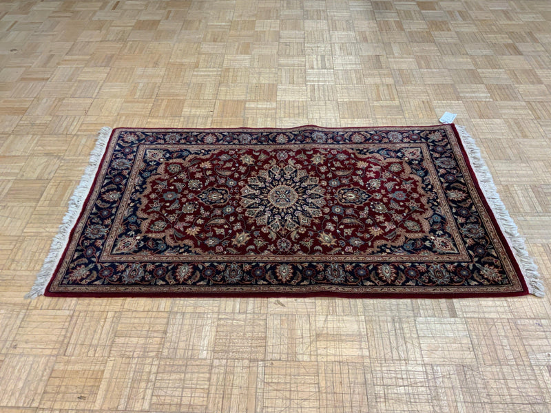 VINTAGE 3ft. x 5ft. TRADITIONAL KASHAN - David Tiftickjian & Sons