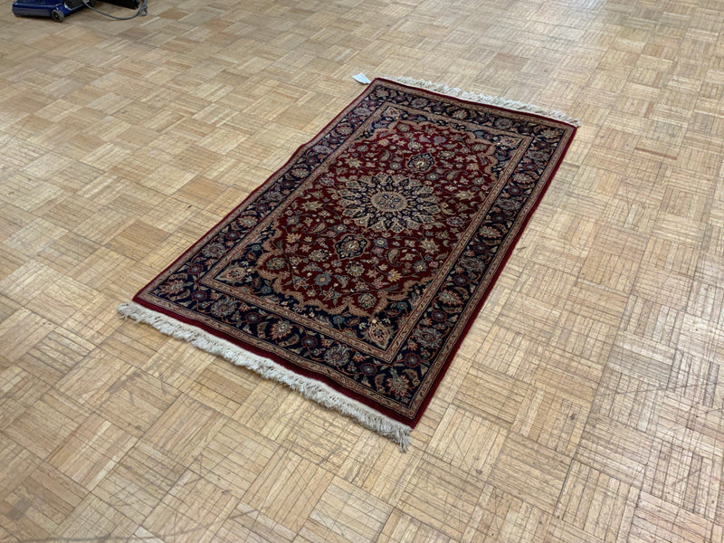 VINTAGE 3ft. x 5ft. TRADITIONAL KASHAN - David Tiftickjian & Sons