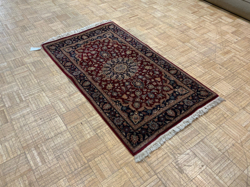 VINTAGE 3ft. x 5ft. TRADITIONAL KASHAN - David Tiftickjian & Sons