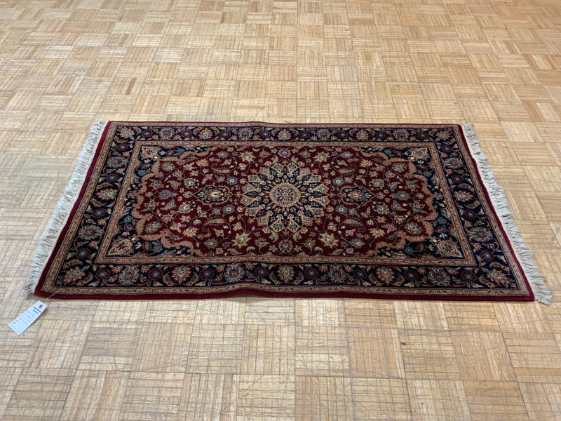 VINTAGE 3ft. x 5ft. TRADITIONAL KASHAN - David Tiftickjian & Sons